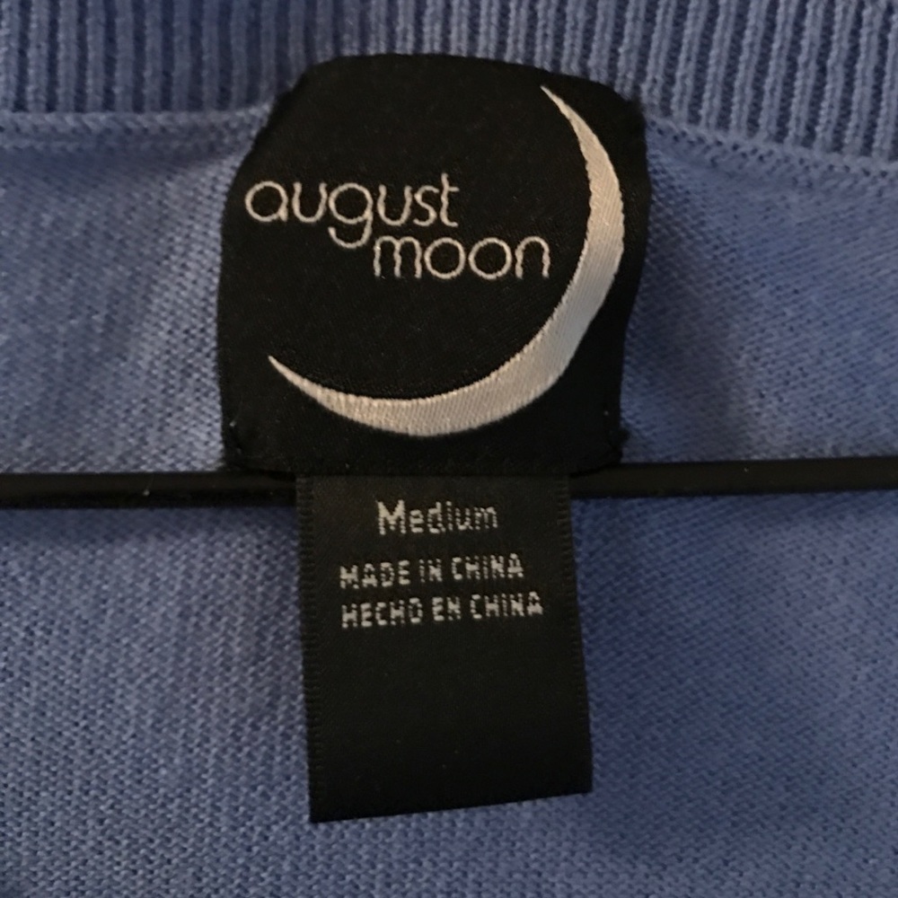 August Moon Light Blue Light Sweater - Picture 5 of 7